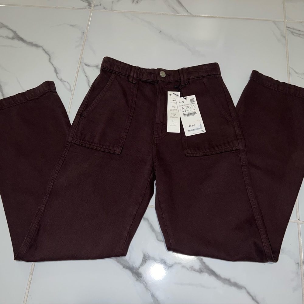ZARA brown cargo-like pants